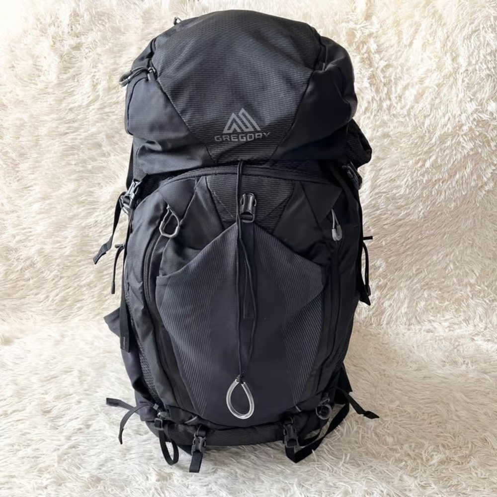 Gregory Black Men's Hiking Backpack with Front Gear Pocket